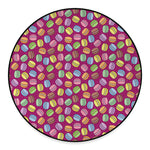 Cute Macaron Pattern Print Round Floor Mat