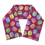 Cute Macaron Pattern Print Scarf