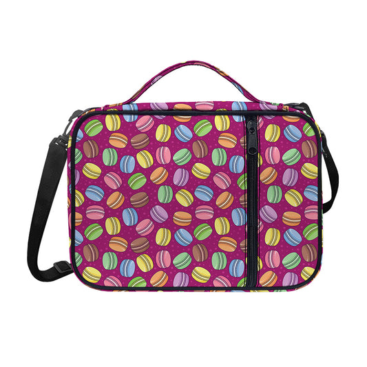 Cute Macaron Pattern Print Shoulder Strap Bible Bag