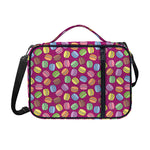Cute Macaron Pattern Print Shoulder Strap Bible Bag