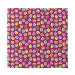 Cute Macaron Pattern Print Silk Bandana