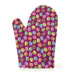 Cute Macaron Pattern Print Single Oven Mitt