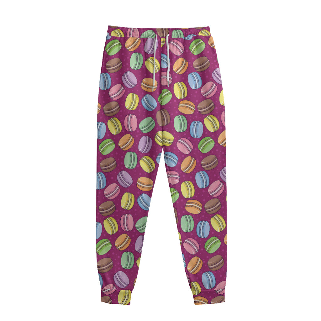 Cute Macaron Pattern Print Sweatpants