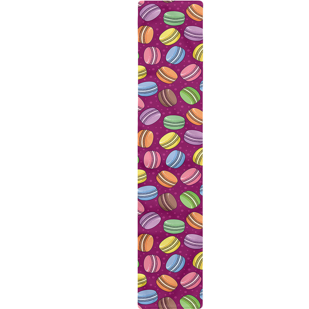 Cute Macaron Pattern Print Table Runner