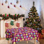 Cute Macaron Pattern Print Tablecloth
