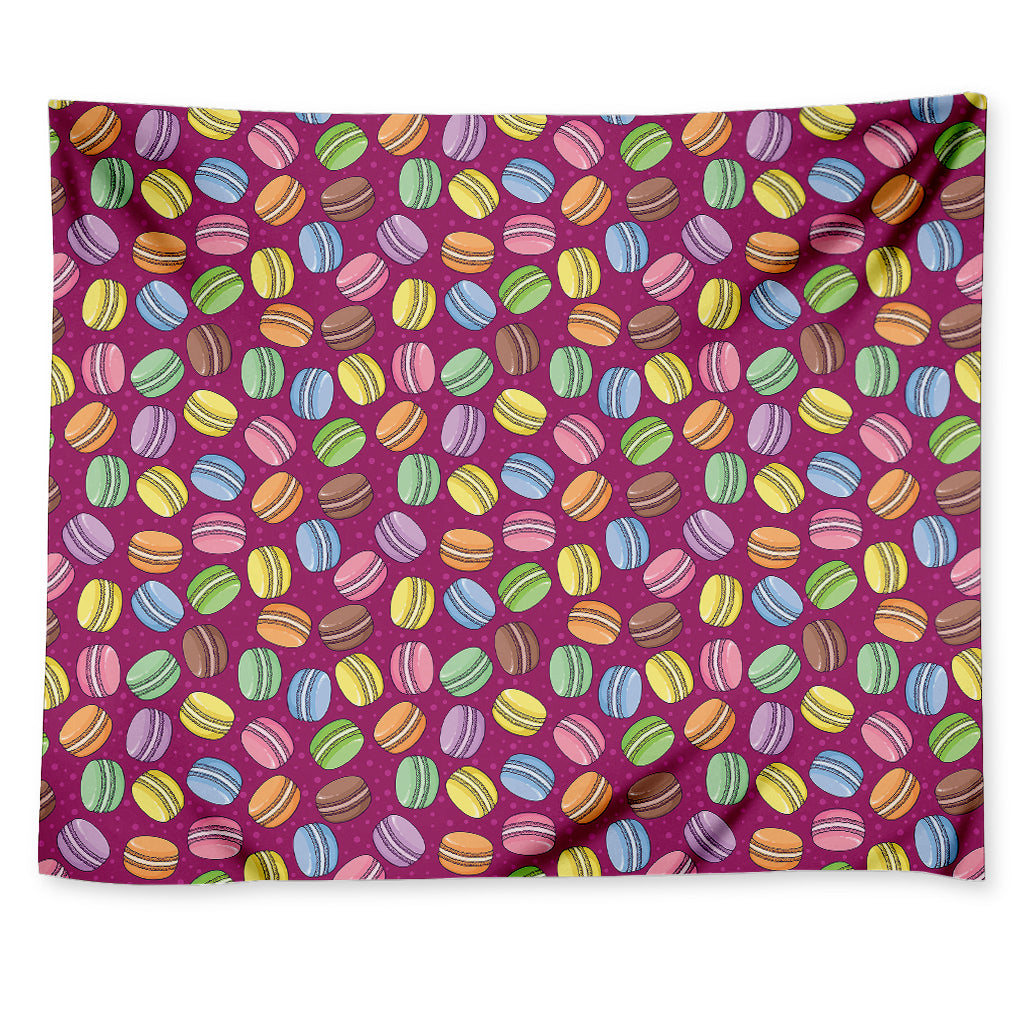 Cute Macaron Pattern Print Tapestry