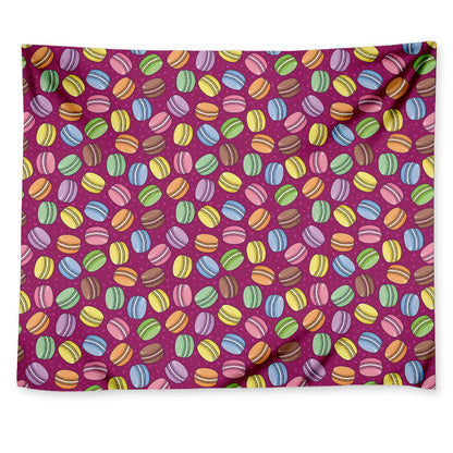 Cute Macaron Pattern Print Tapestry