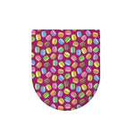 Cute Macaron Pattern Print Toilet Lid Cover