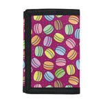 Cute Macaron Pattern Print Trifold Wallet