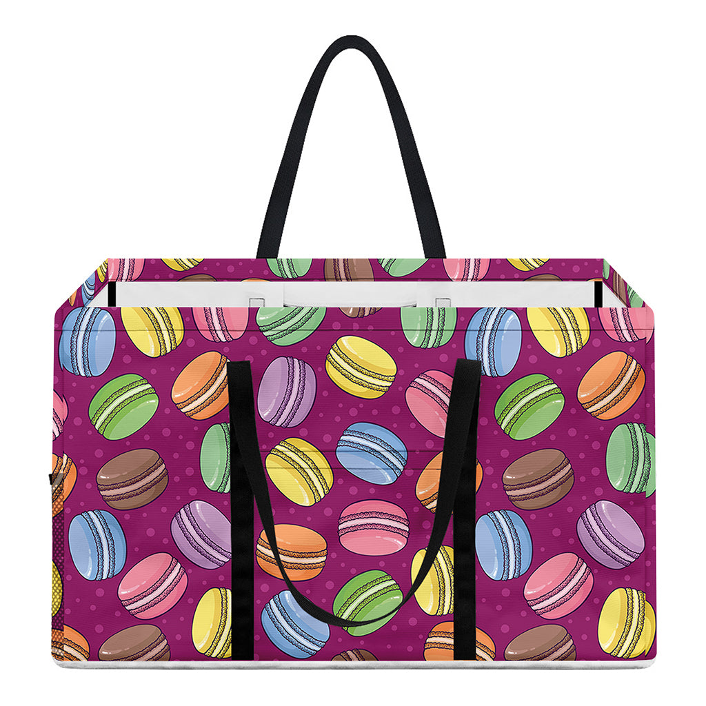 Cute Macaron Pattern Print Utility Tote Bag