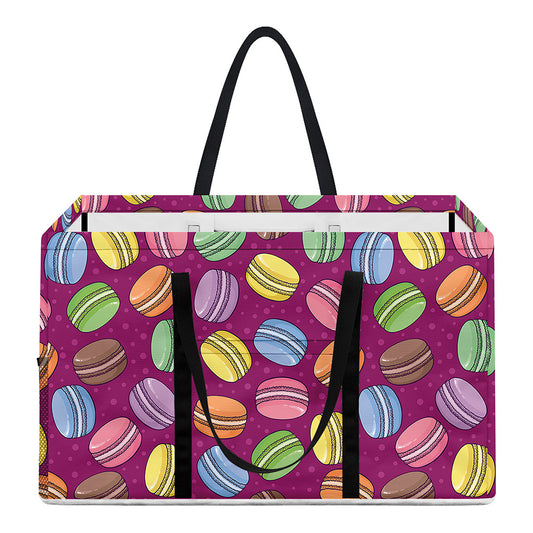 Cute Macaron Pattern Print Utility Tote Bag
