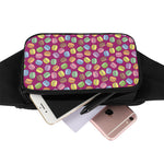 Cute Macaron Pattern Print Waist Bag