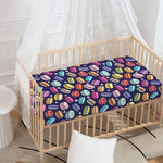 Cute Macarons Pattern Print Baby Crib Sheet