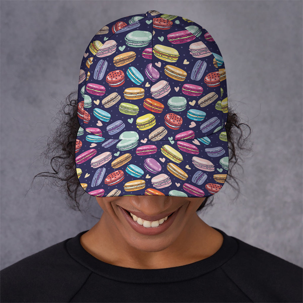 Cute Macarons Pattern Print Baseball Cap