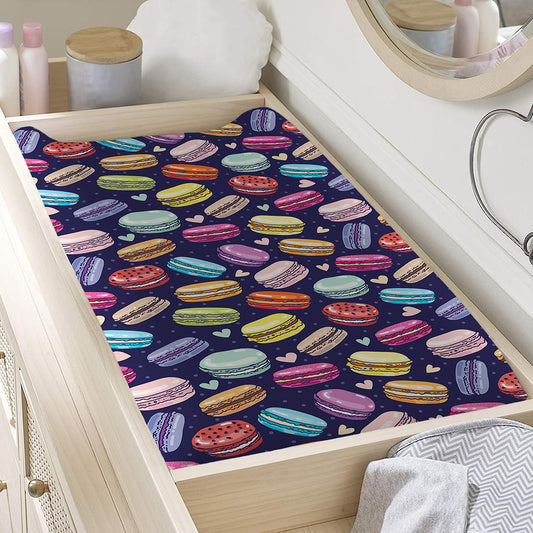 Cute Macarons Pattern Print Changing Pad Cover