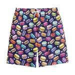 Cute Macarons Pattern Print Cotton Shorts