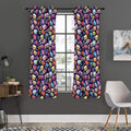 Cute Macarons Pattern Print Grommet Curtain Panels