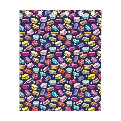 Cute Macarons Pattern Print Curtain
