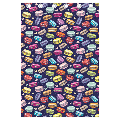 Cute Macarons Pattern Print Curtain