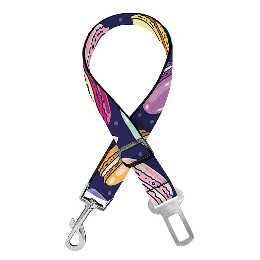 Cute Macarons Pattern Print Dog Seat Belt