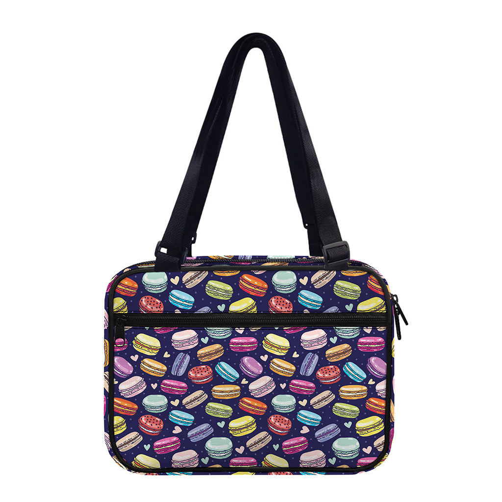 Cute Macarons Pattern Print Double Strap Bible Bag