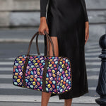 Cute Macarons Pattern Print Duffle Bag