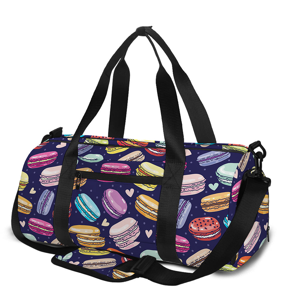 Cute Macarons Pattern Print Gym Bag