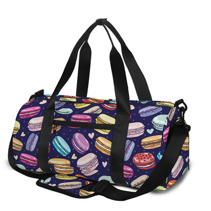 Cute Macarons Pattern Print Gym Bag