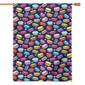 Cute Macarons Pattern Print House Flag