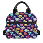 Cute Macarons Pattern Print Insulated Lunch Bag