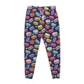 Cute Macarons Pattern Print Jogger Pants
