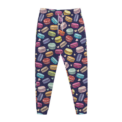 Cute Macarons Pattern Print Jogger Pants