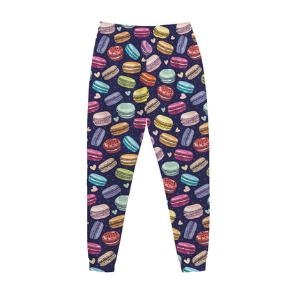Cute Macarons Pattern Print Jogger Pants