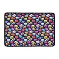 Cute Macarons Pattern Print Kitchen Mat