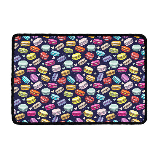 Cute Macarons Pattern Print Kitchen Mat