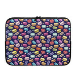 Cute Macarons Pattern Print Laptop Sleeve