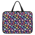 Cute Macarons Pattern Print Laptop Sleeve With Handle