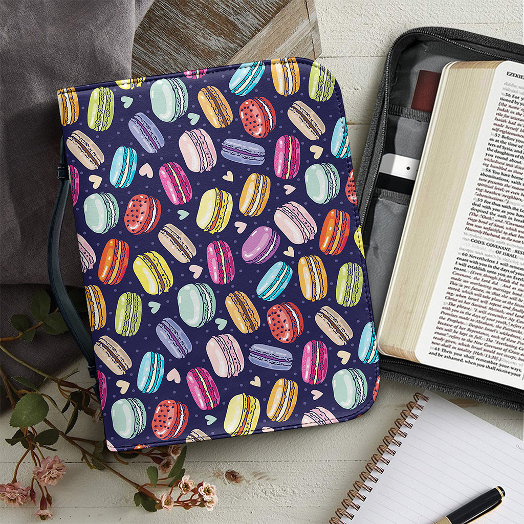 Cute Macarons Pattern Print Leather Bible Cover