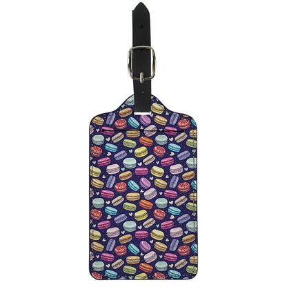 Cute Macarons Pattern Print Luggage Tag