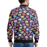 Cute Macarons Pattern Print Men's Bomber Jacket