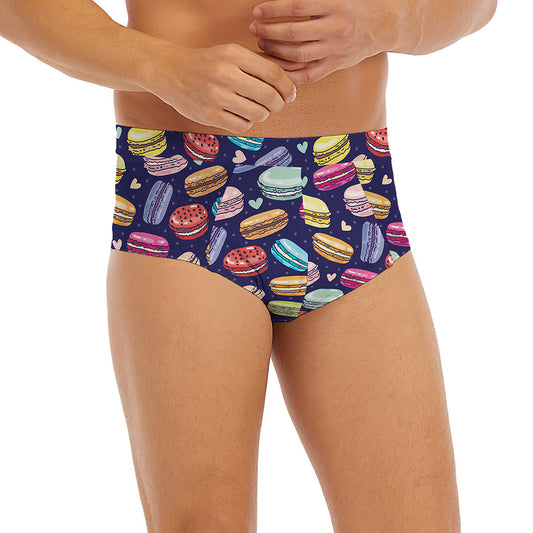 Cute Macarons Pattern Print Men's Briefs