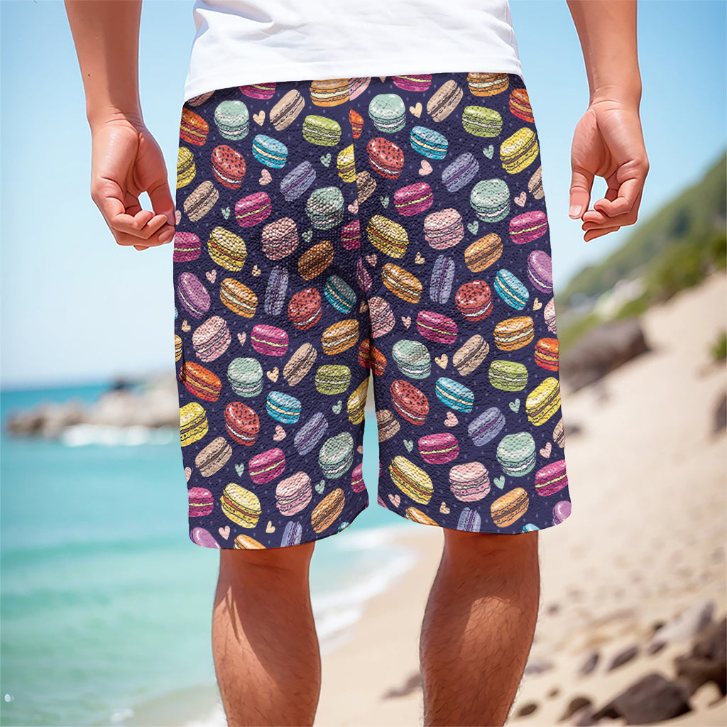 Cute Macarons Pattern Print Men's Cargo Shorts