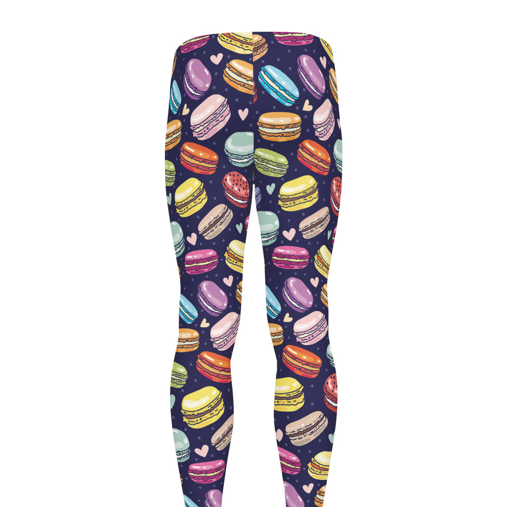 Cute Macarons Pattern Print Men's leggings