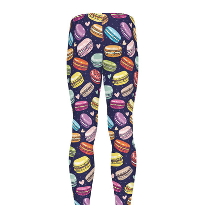 Cute Macarons Pattern Print Men's leggings