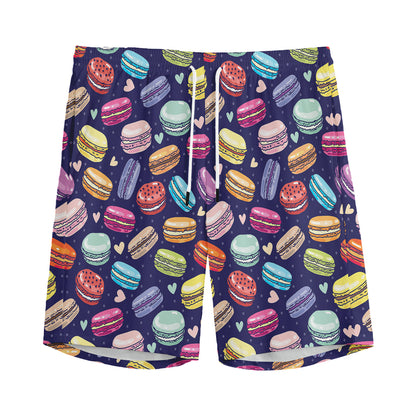 Cute Macarons Pattern Print Men's Sports Shorts