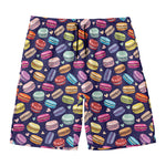 Cute Macarons Pattern Print Men's Swim Trunks