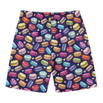 Cute Macarons Pattern Print Men's Swim Trunks