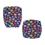Cute Macarons Pattern Print Office Chair Cover