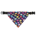 Cute Macarons Pattern Print Over The Collar Dog Bandana