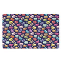 Cute Macarons Pattern Print Polyester Doormat